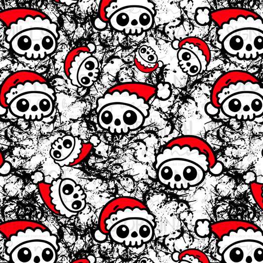 Christmas Skullys Seamless