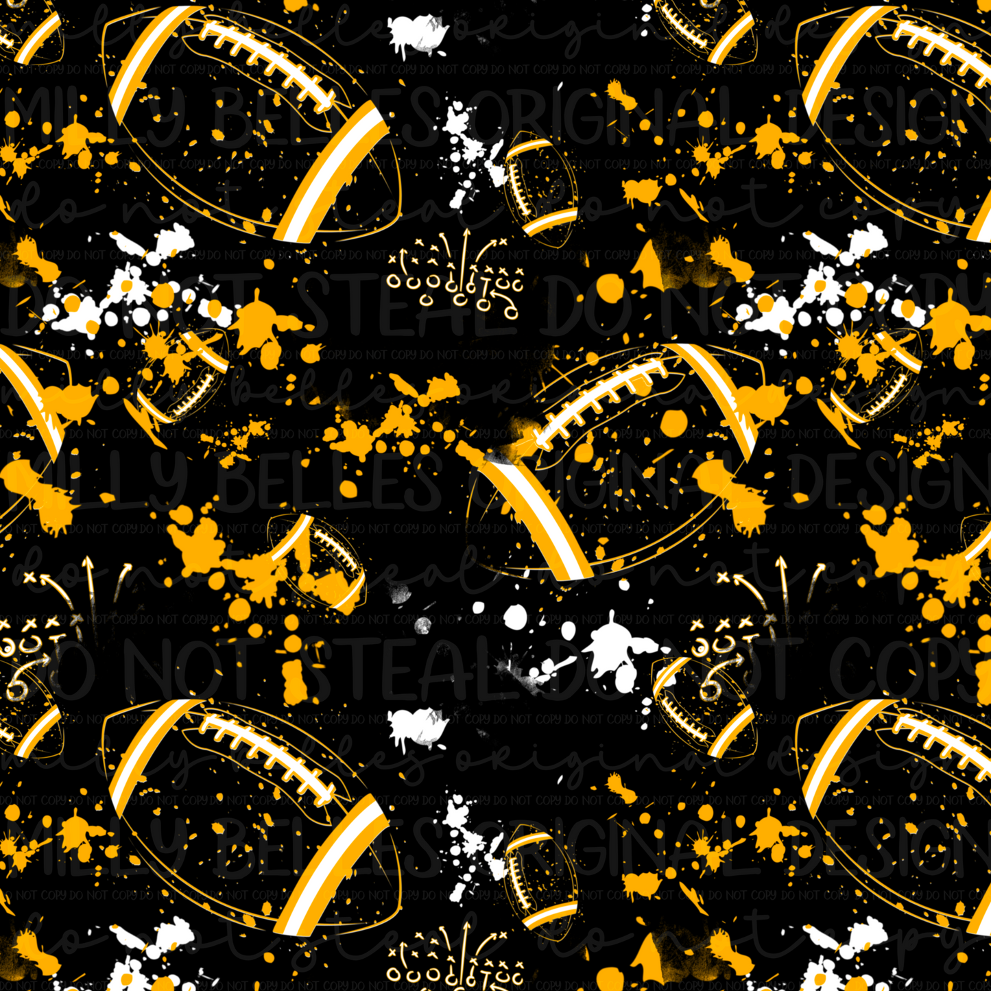 Pittsburgh Football colors seamless