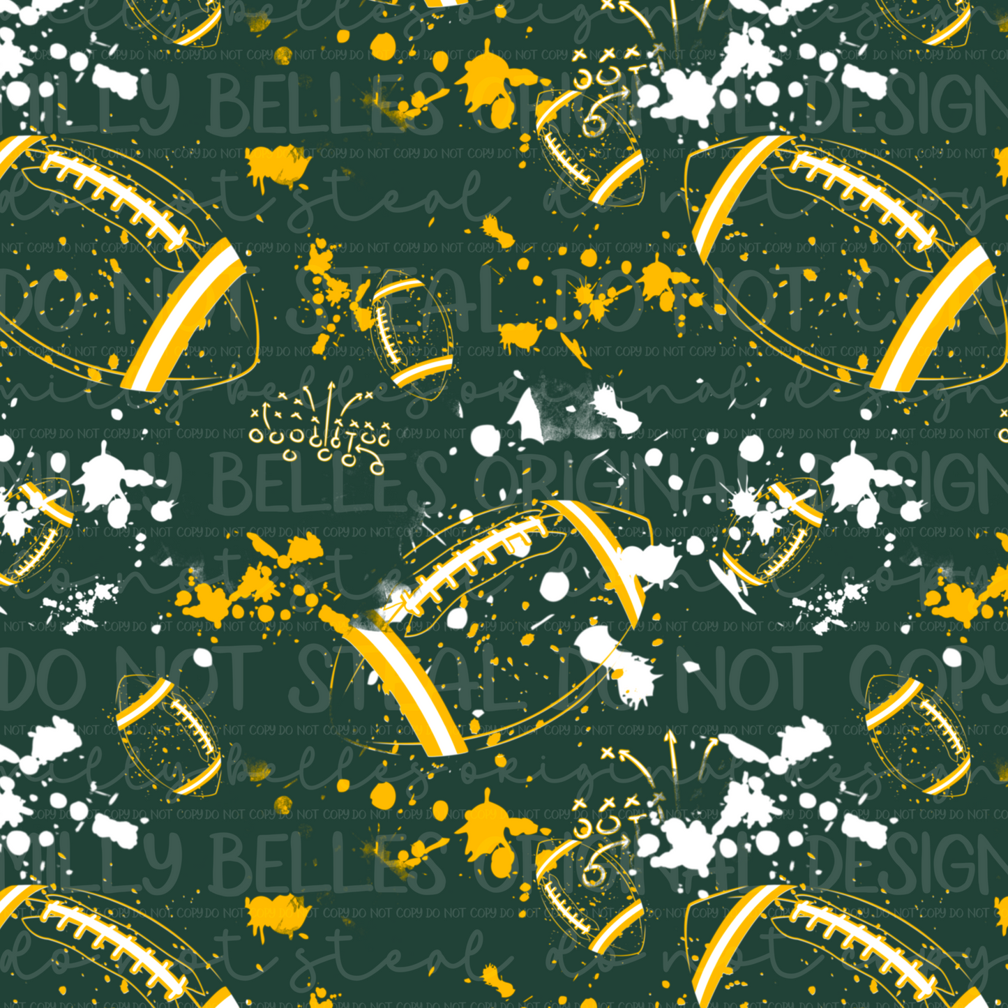 Green Bay Football colors seamless