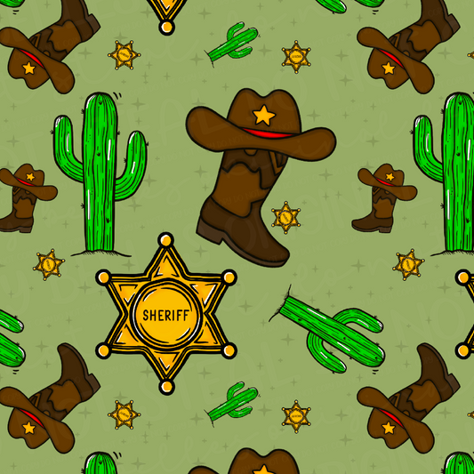 Sheriff seamless green