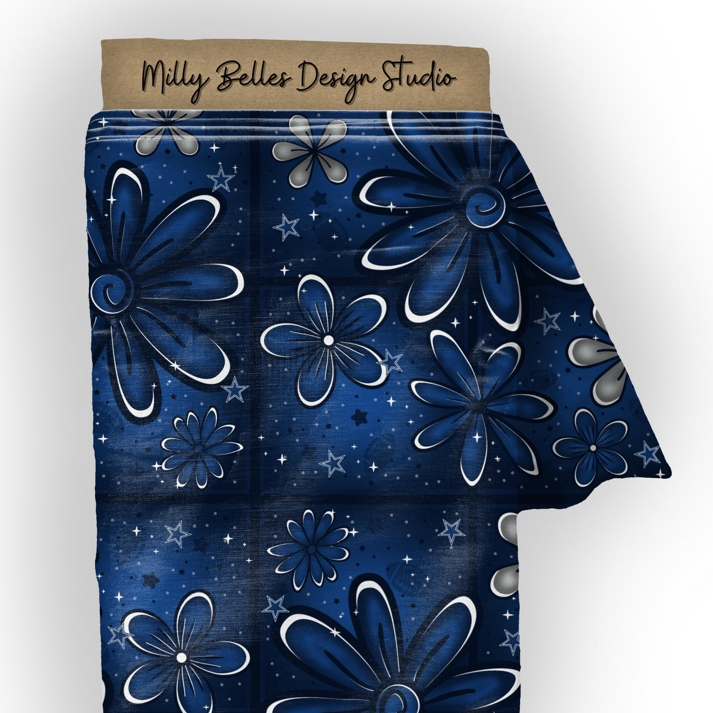 Floral Dallas Football colors seamless