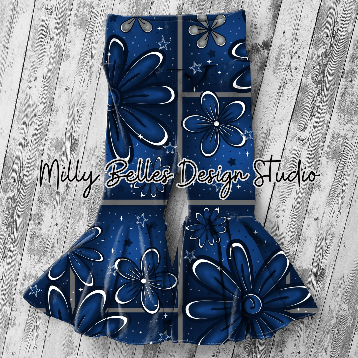 Floral Dallas Football colors seamless