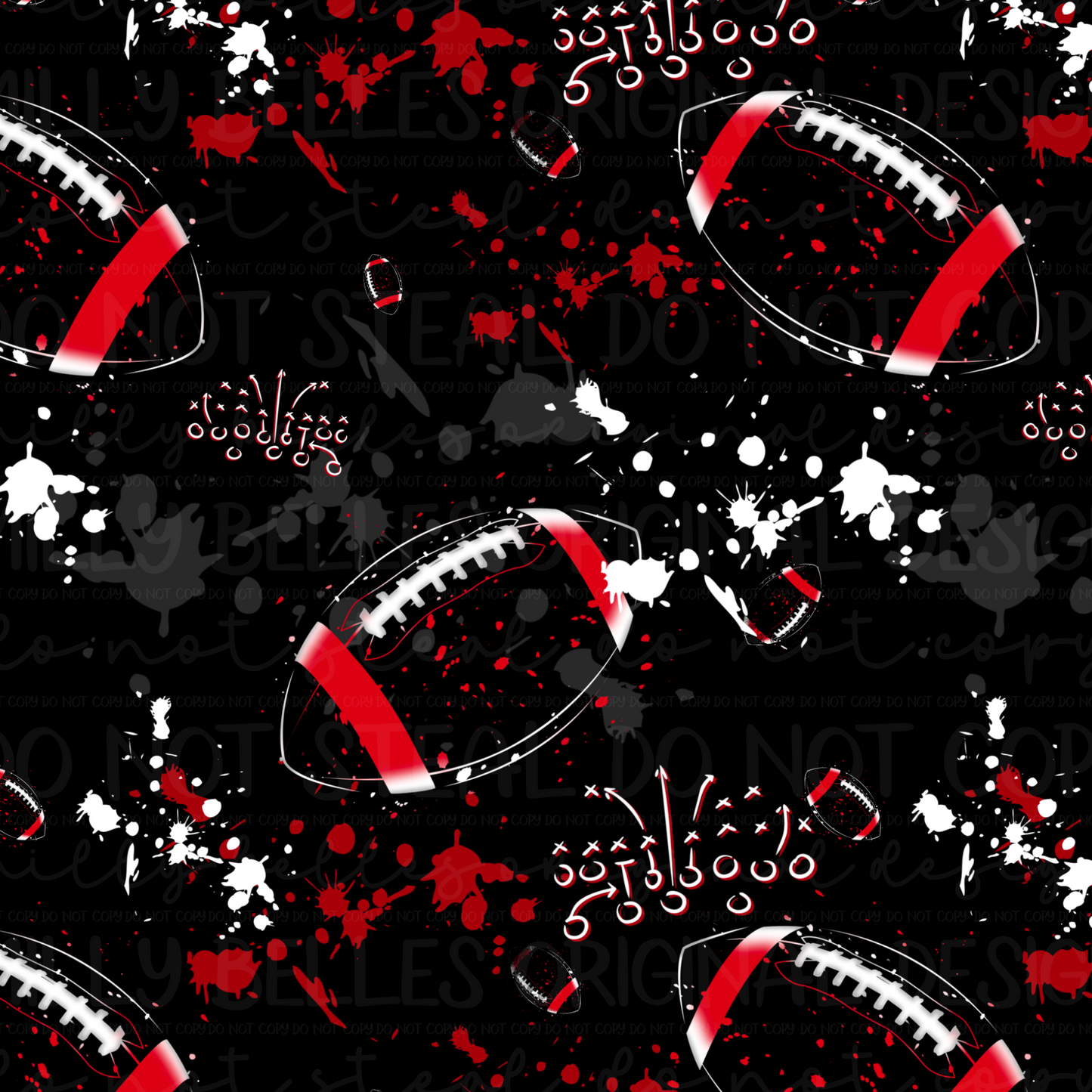 Atlanta Football Colors seamless