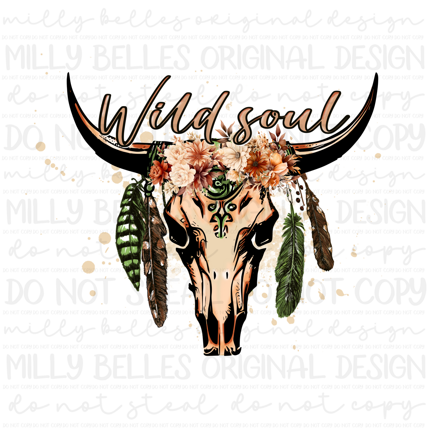 Wild soul skull PNG