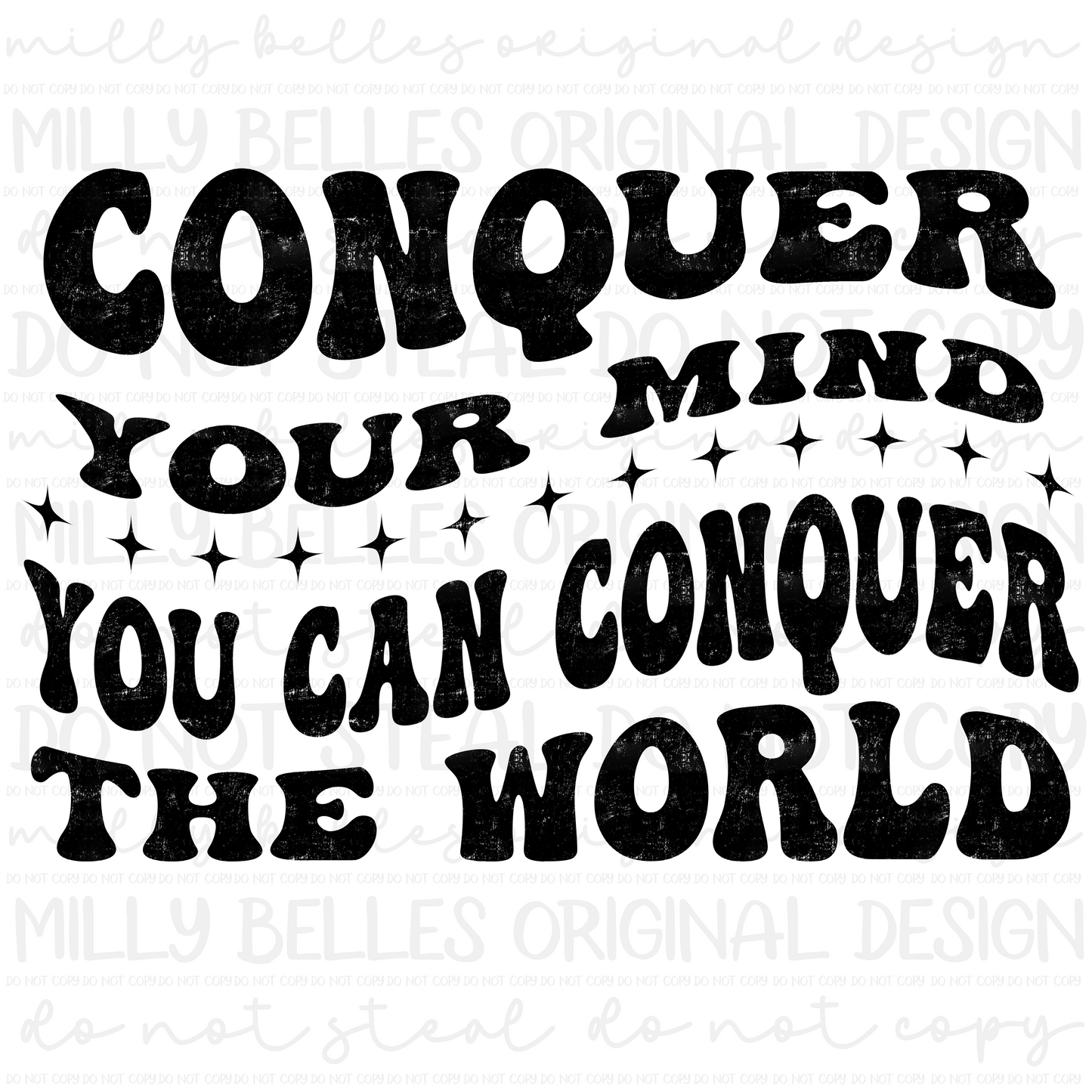 Conquer your mind PNG