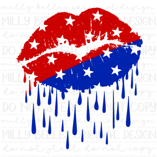 Americana lips PNG