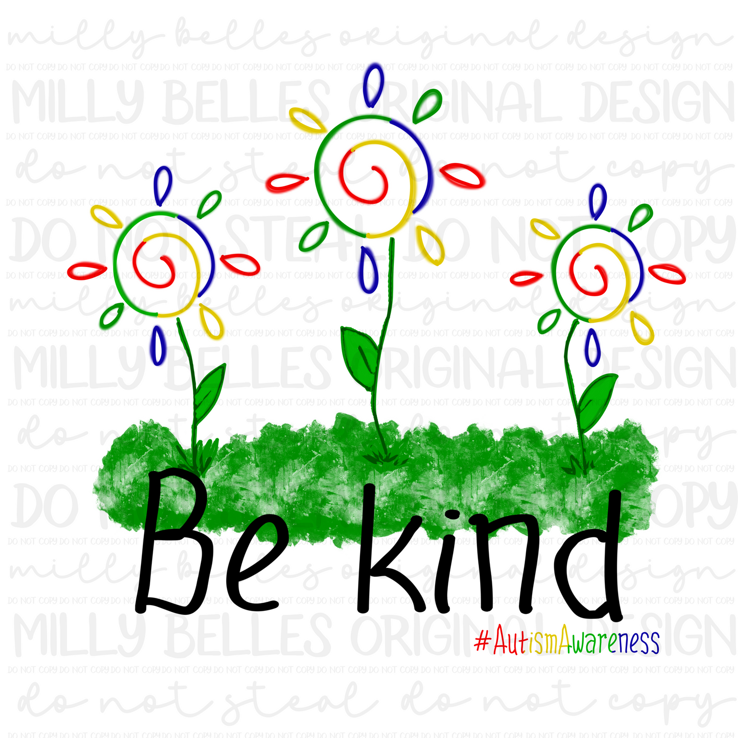 Be kind autism awareness PNG