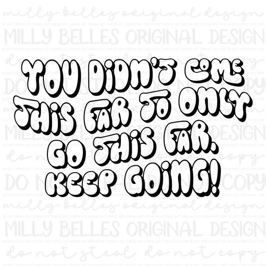 You didn’t come this far PNG with pocket design