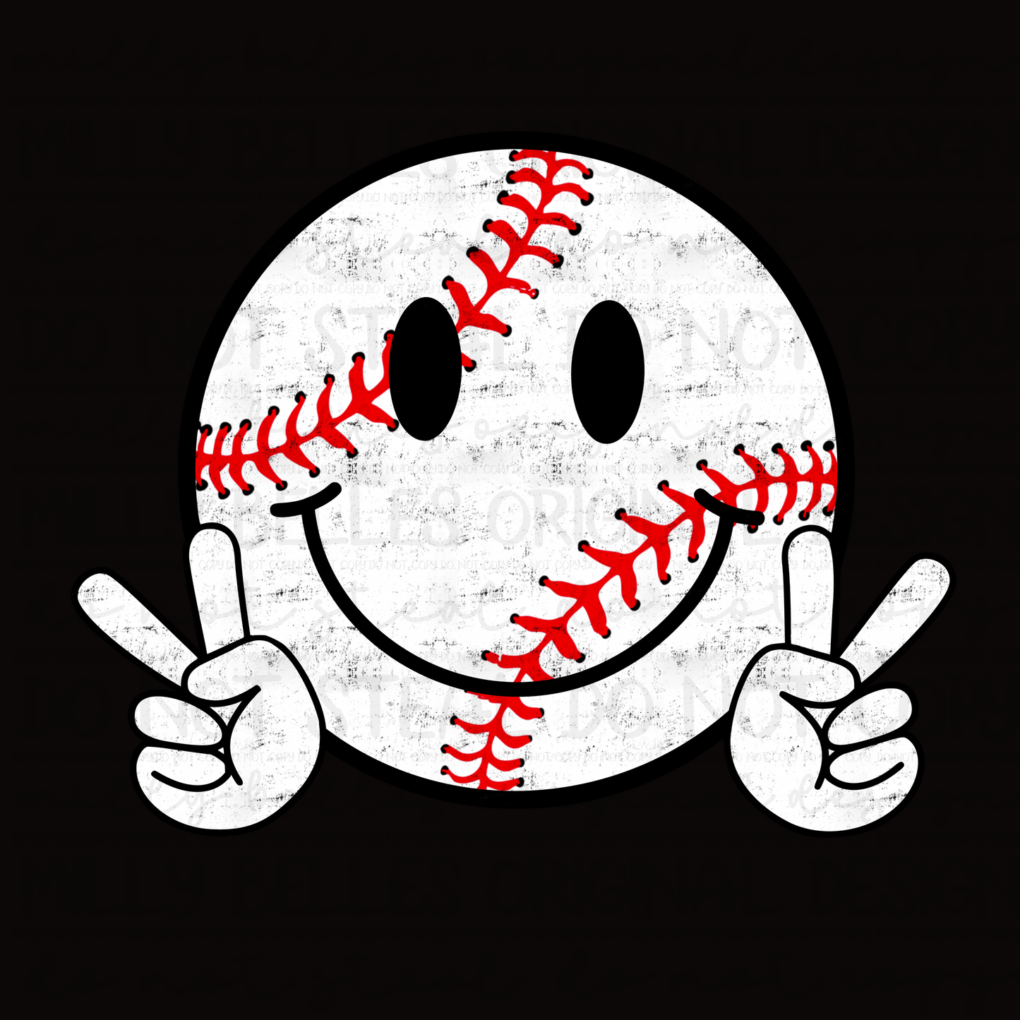 Baseball Smiley PNG