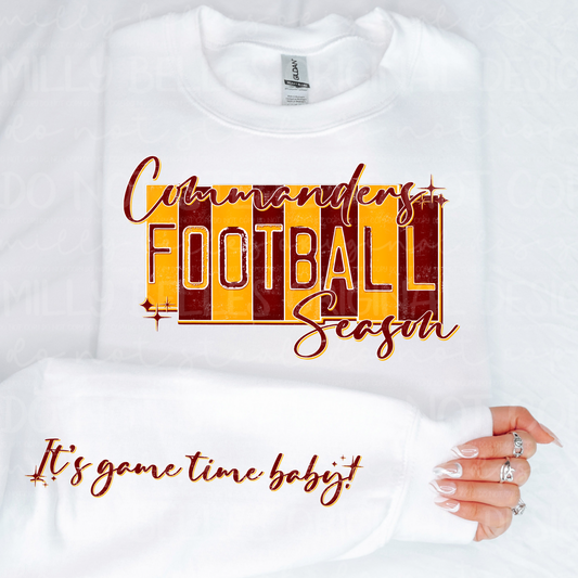 Washington Retro Football season PNG