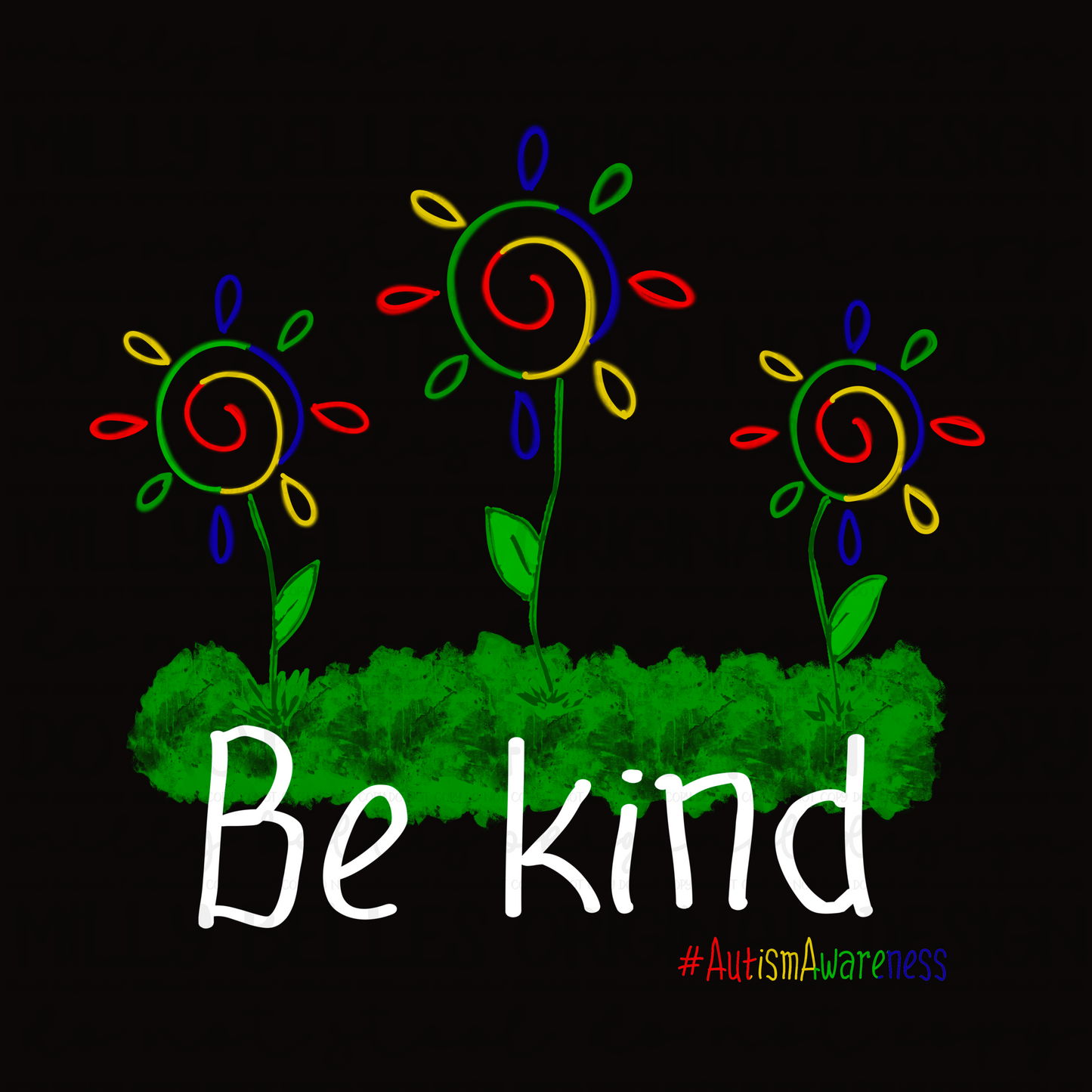 Be kind autism awareness PNG