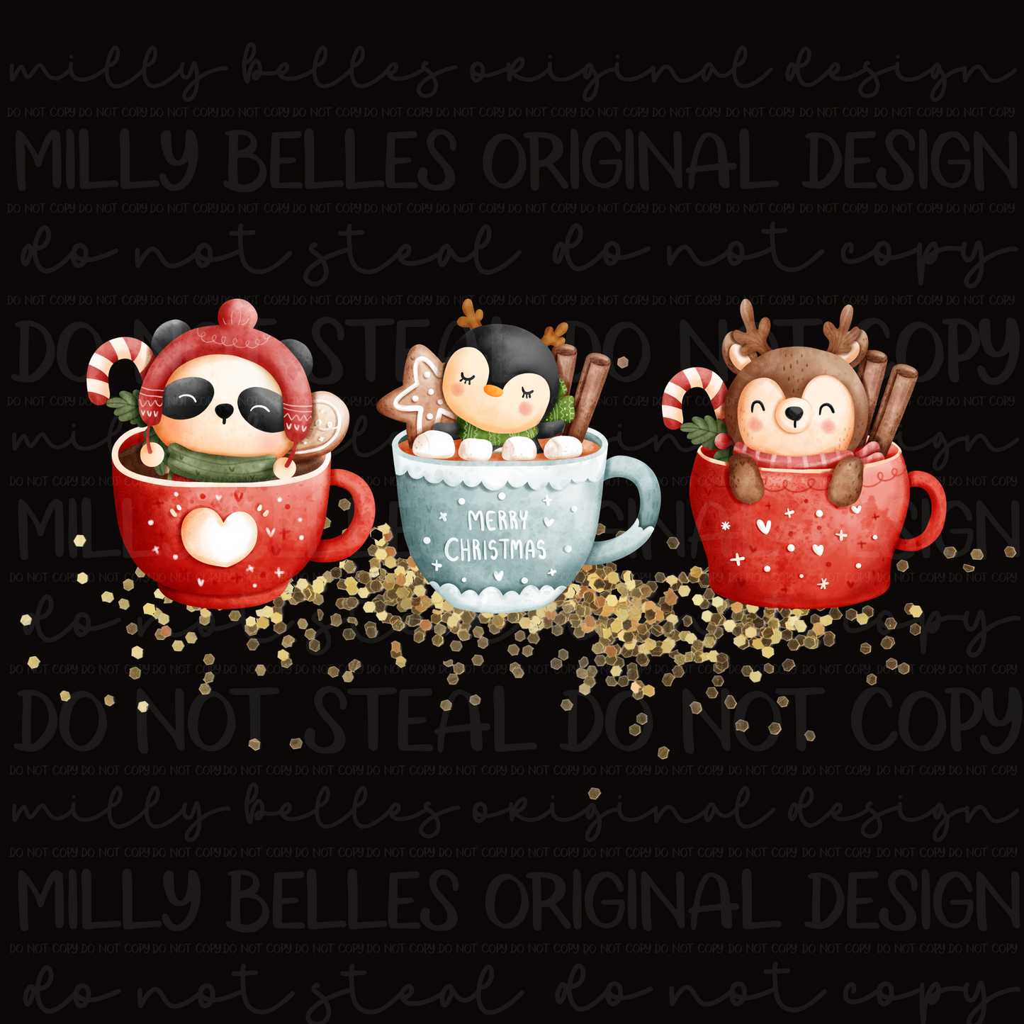 Cozy Christmas Cups png