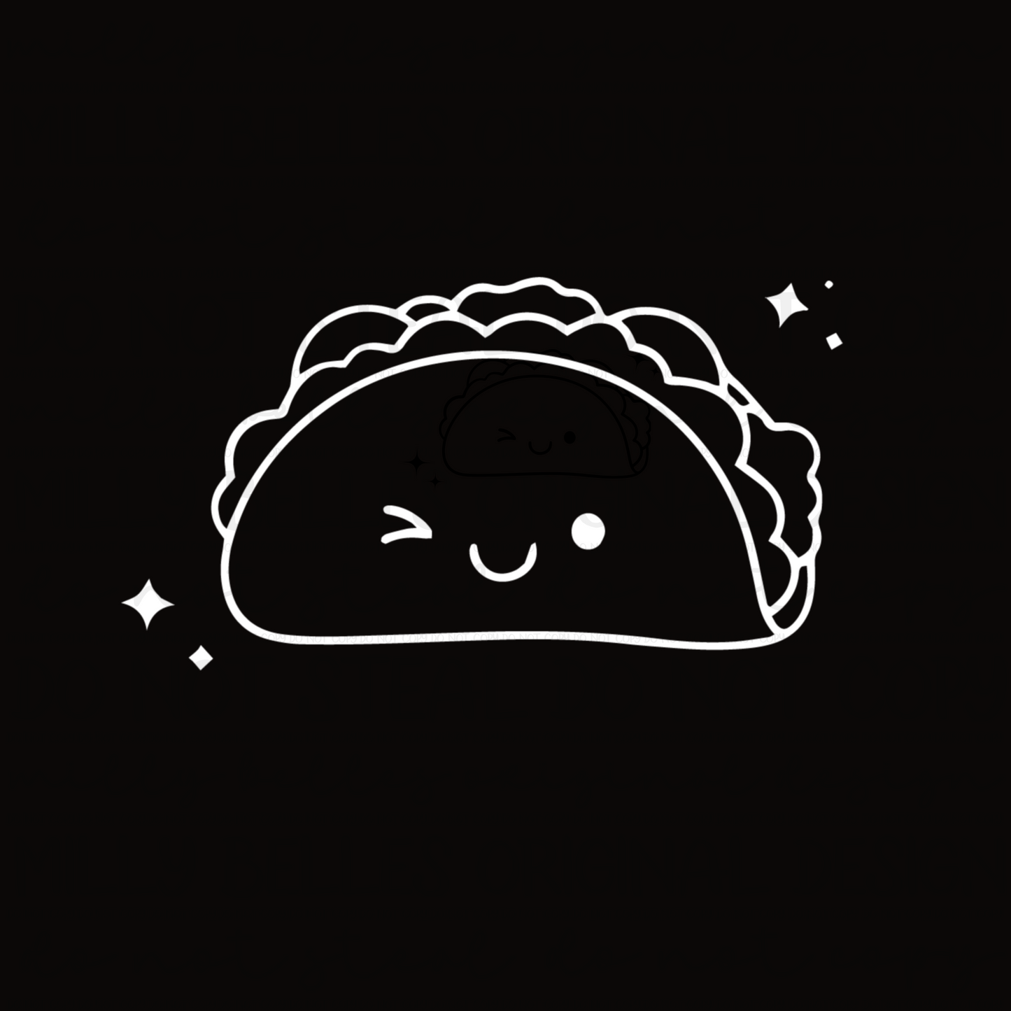 Full of tacos PNG with pocket design