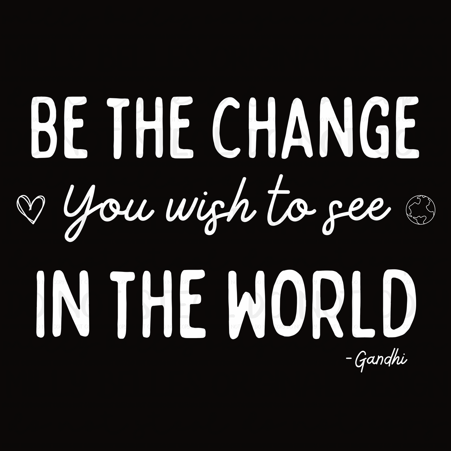 Be the change PNG