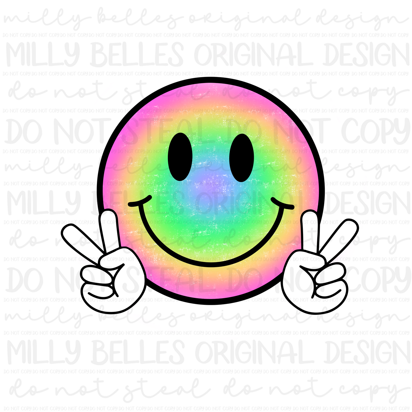 Rainbow Smiley PNG