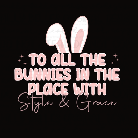 To all the bunnies in the place PNG