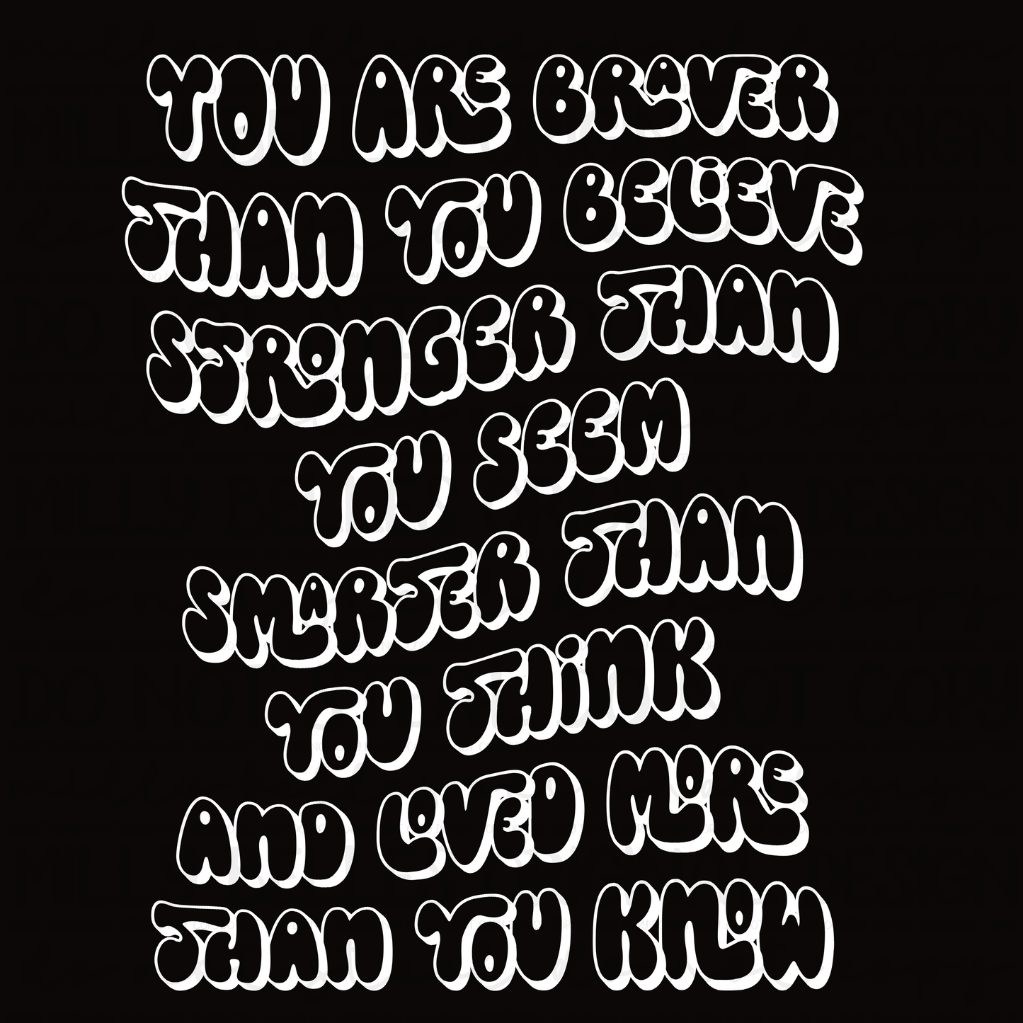 You are braver PNG with pocket design