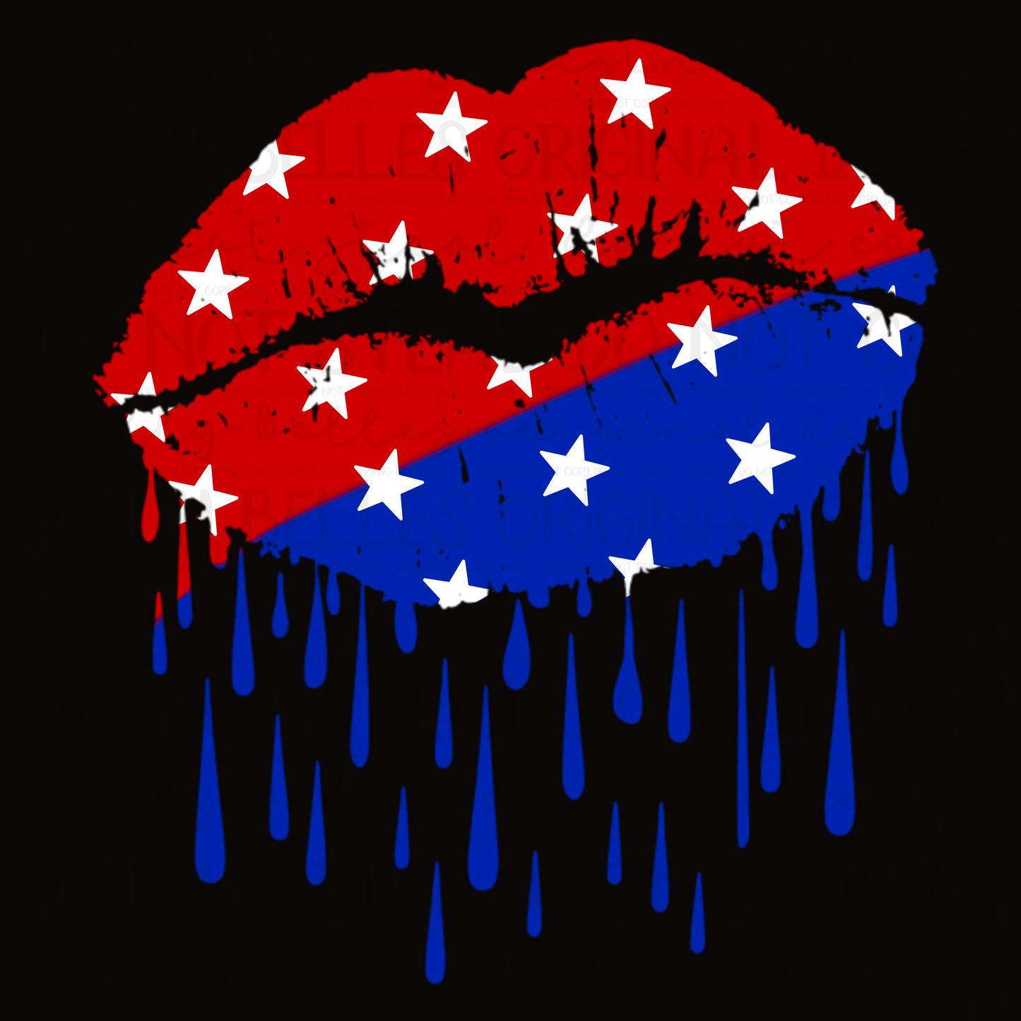 Americana lips PNG