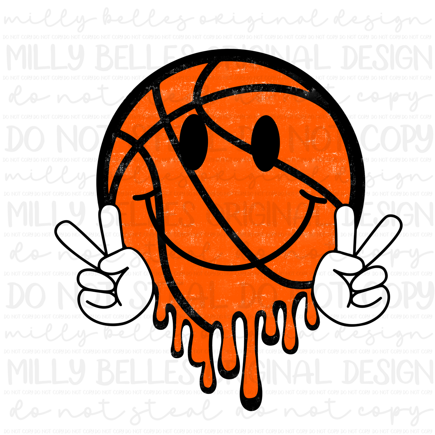 Dripping basketball Smiley PNG