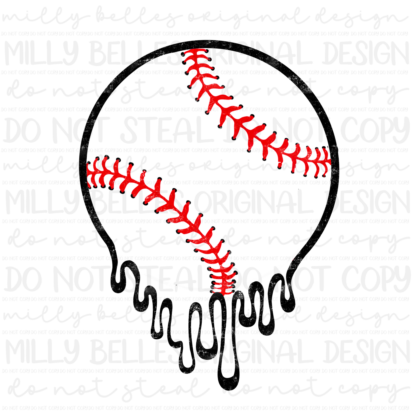 Baseball mom words PNG w/pocket design