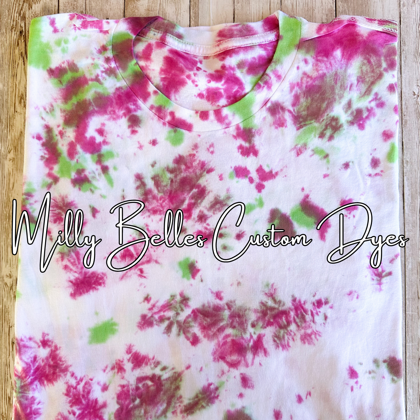 Pink/Green Tie Dye Blank