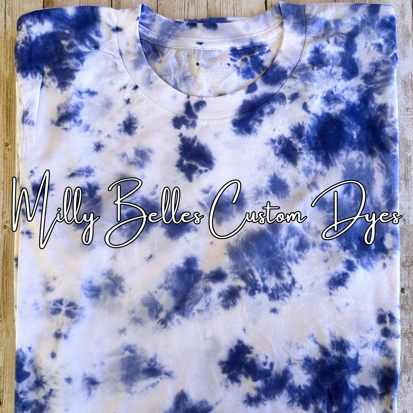 Blue Tie Dye Blank