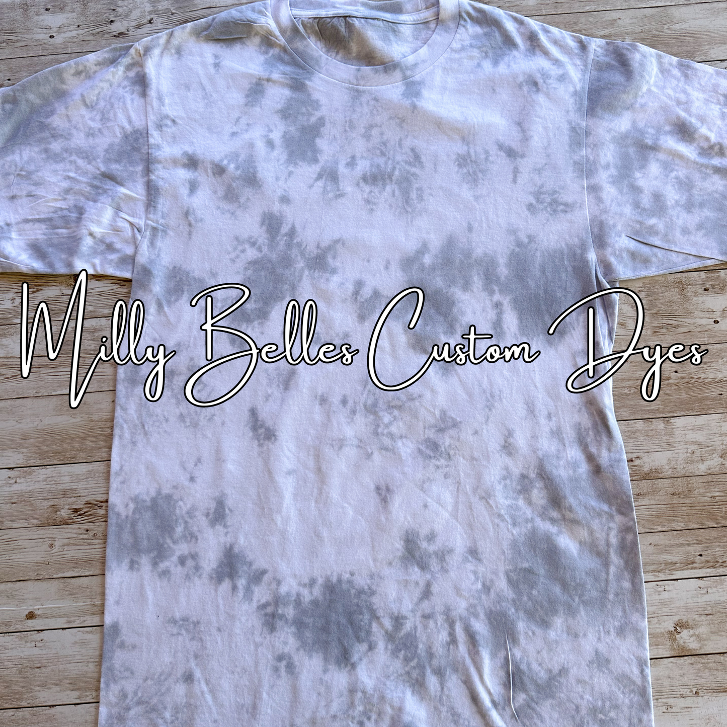 Silver Tie Dye Blank