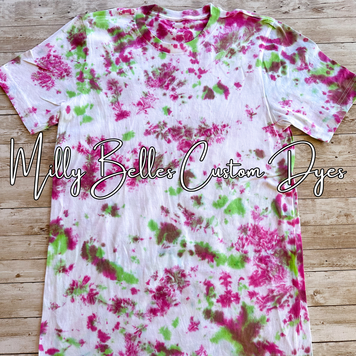 Pink/Green Tie Dye Blank