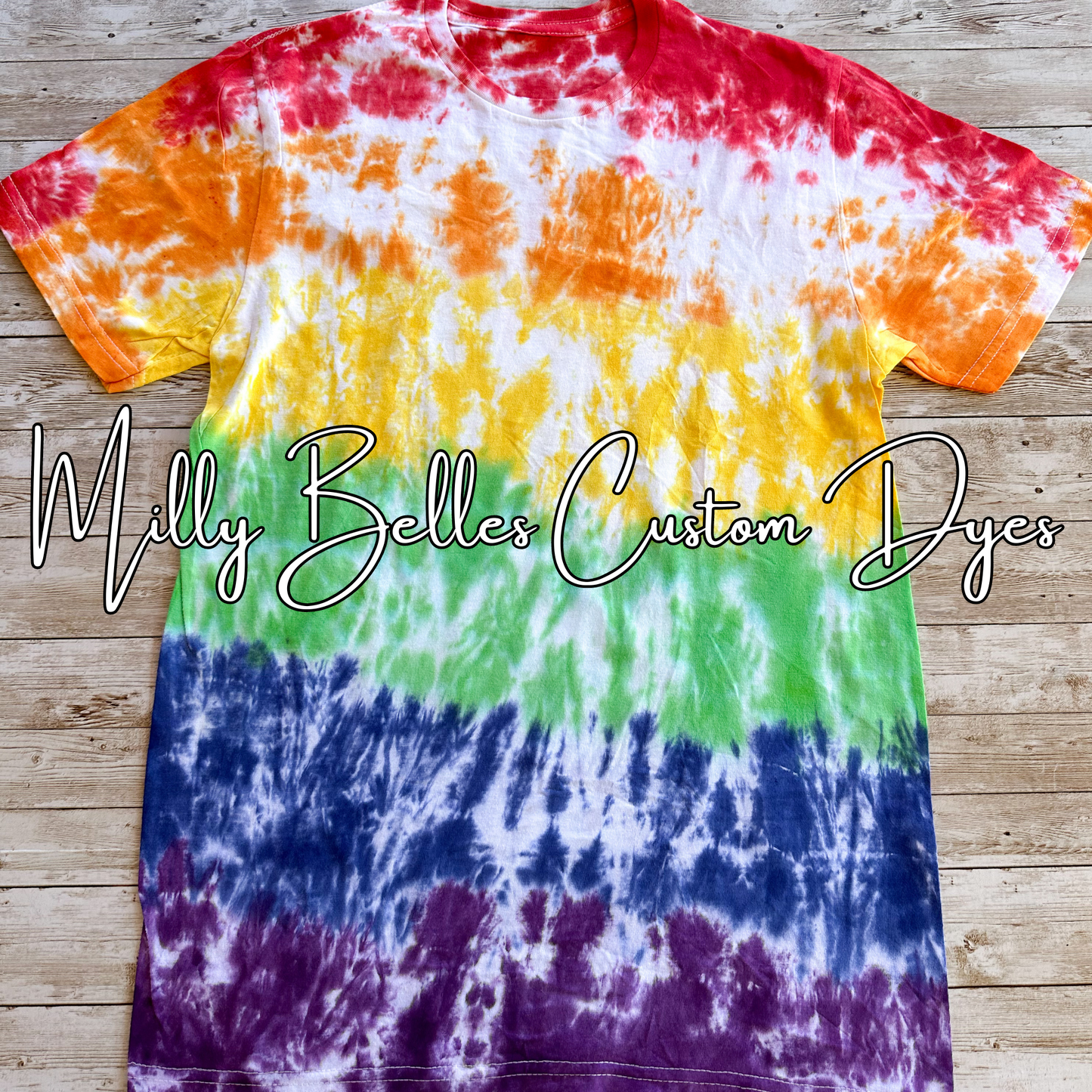 Rainbow Gradient Tie Dye Blank