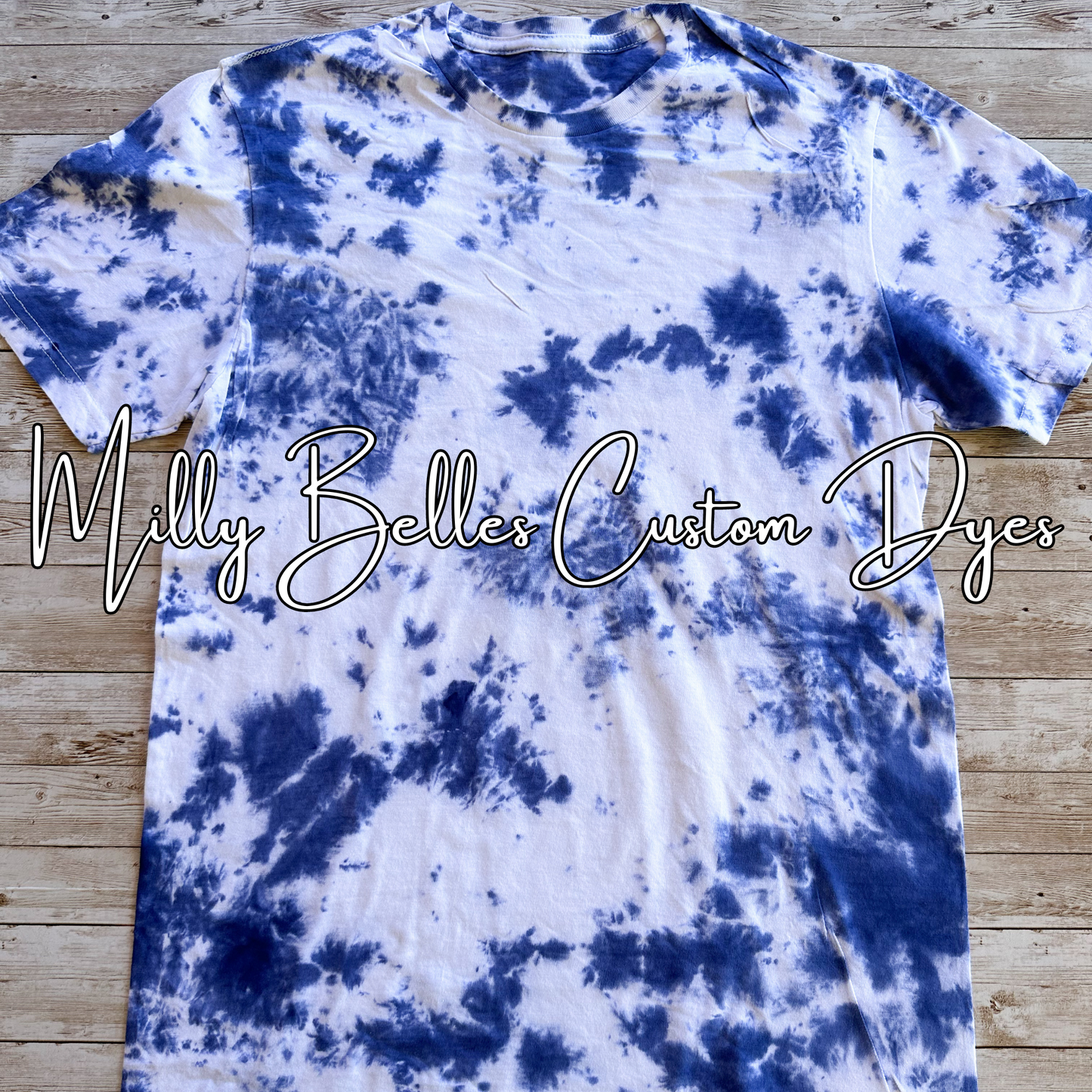 Blue Tie Dye Blank