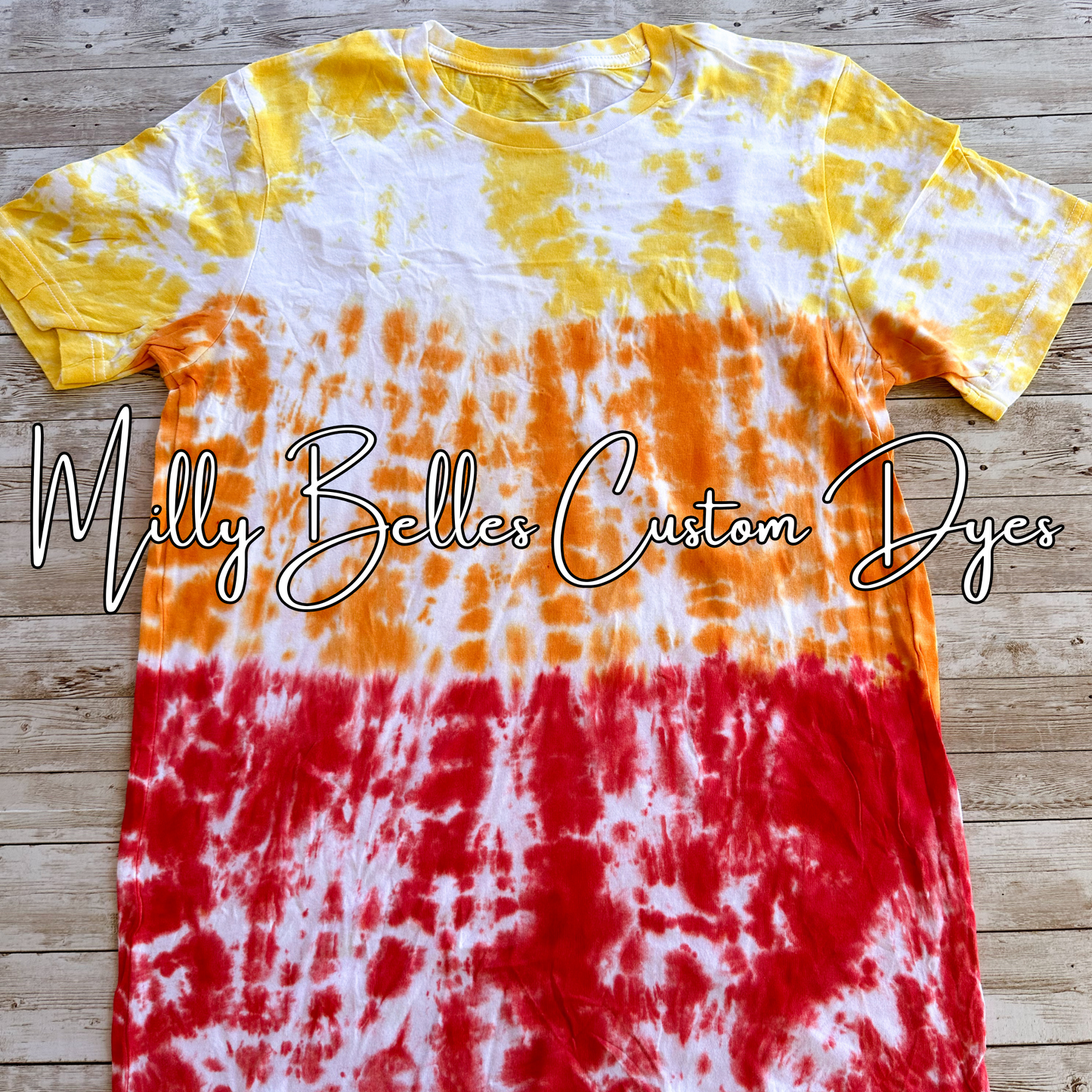 Red Gradient Tie Dye Blank