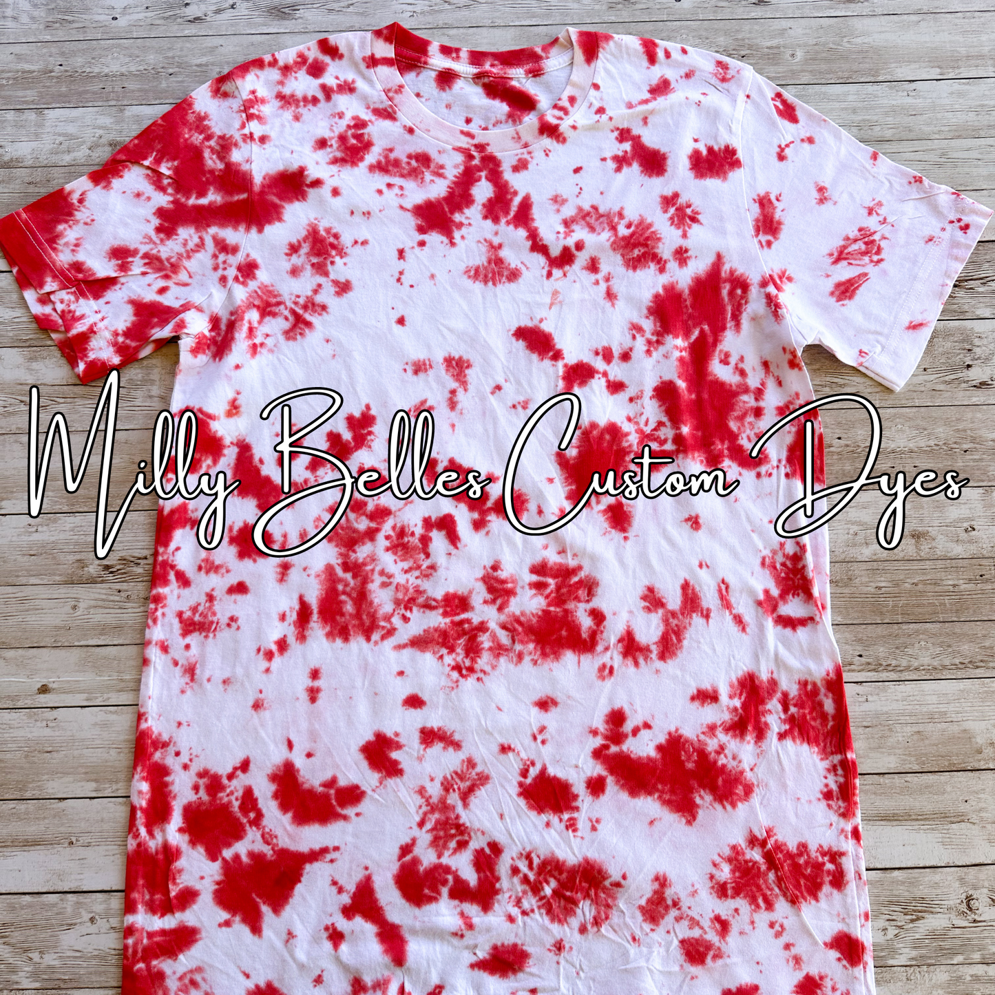 Red Tie Dye Blank