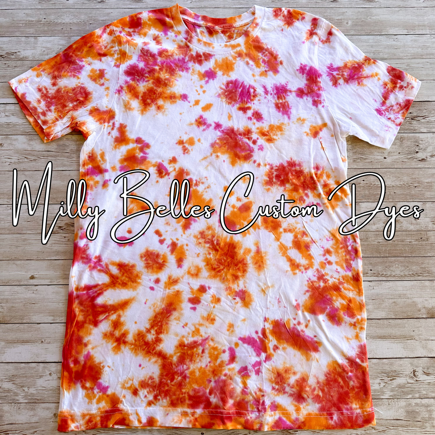 Orange/Dragonfruit Tie Dye Blank