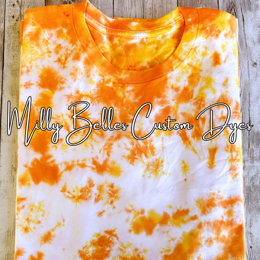 Orange/Yellow Tie Dye Blank