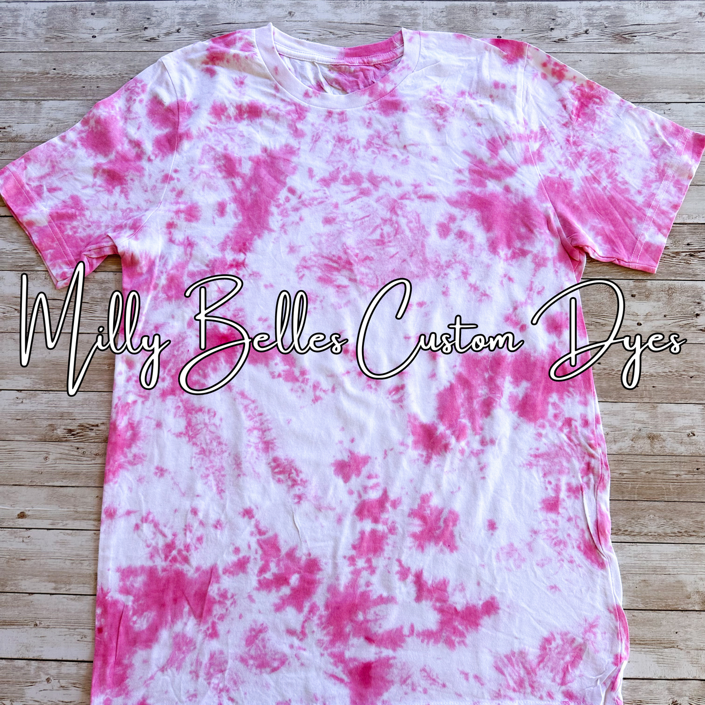 Hot Pink Tie Dye Blank