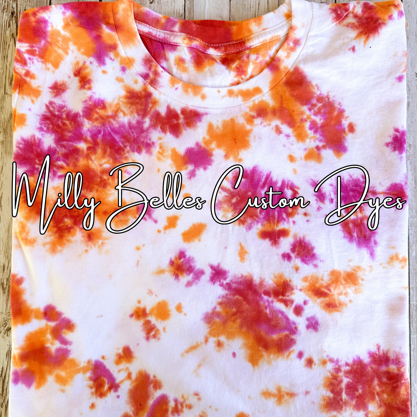 Orange/Dragonfruit Tie Dye Blank