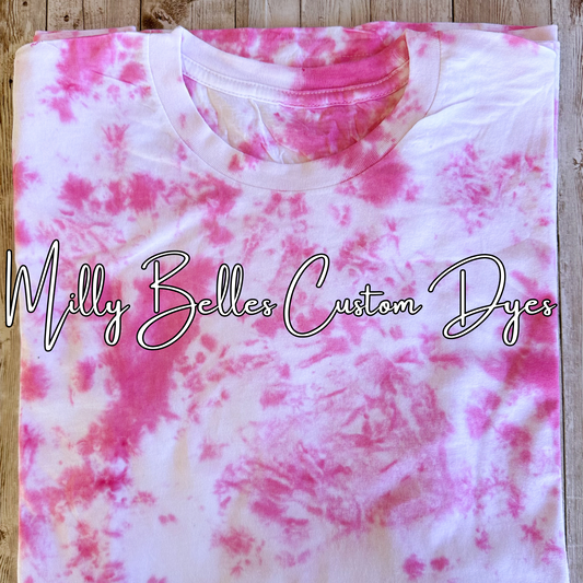 Hot Pink Tie Dye Blank