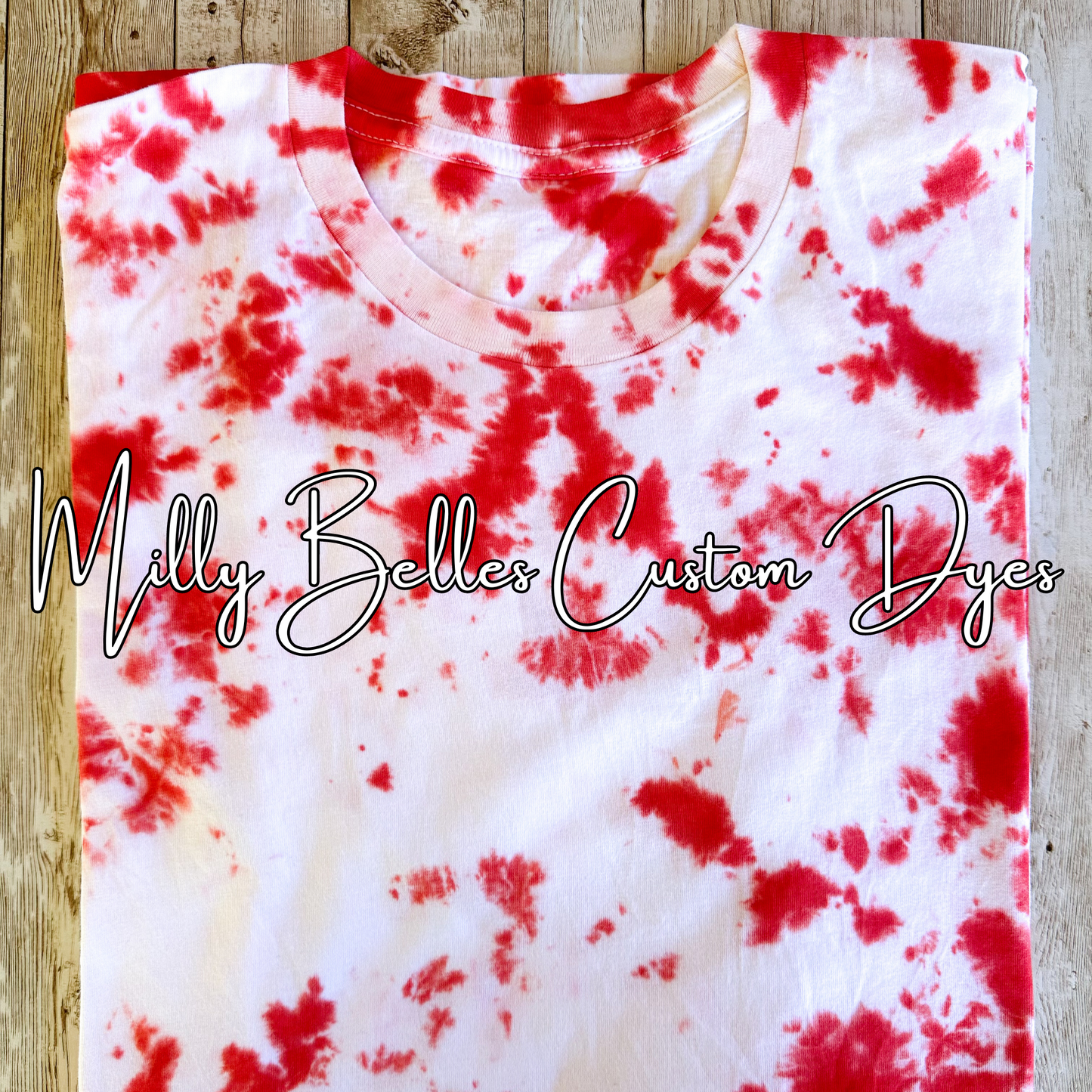 Red Tie Dye Blank