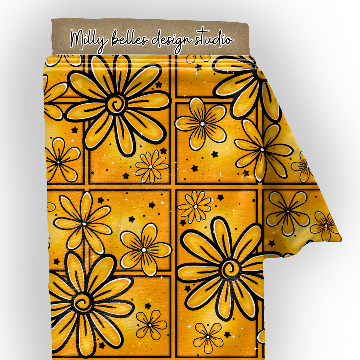 Floral Pittsburgh Football colors seamless