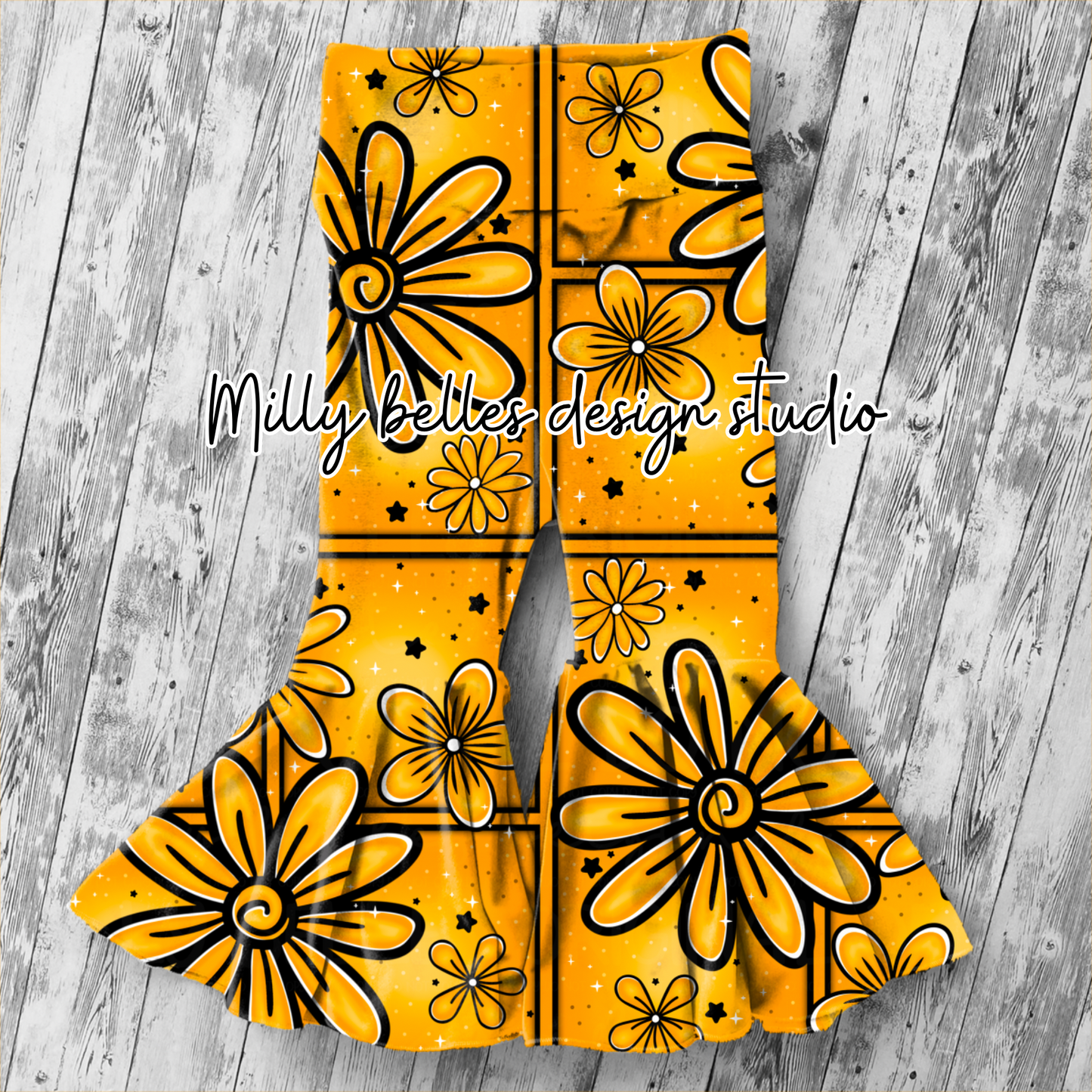 Floral Pittsburgh Football colors seamless