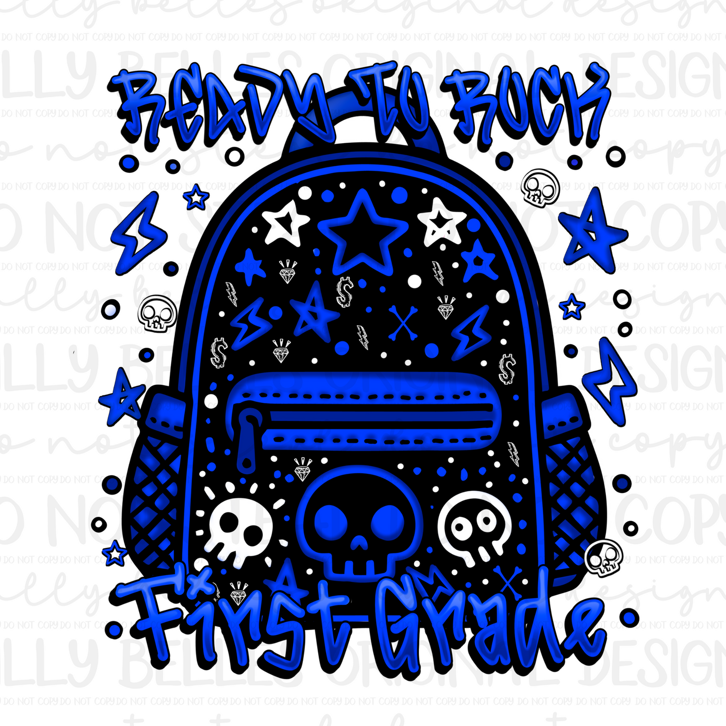 Skull backpack school BUNDLE