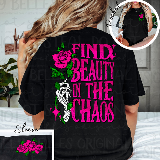 Find beauty in the chaos PNG